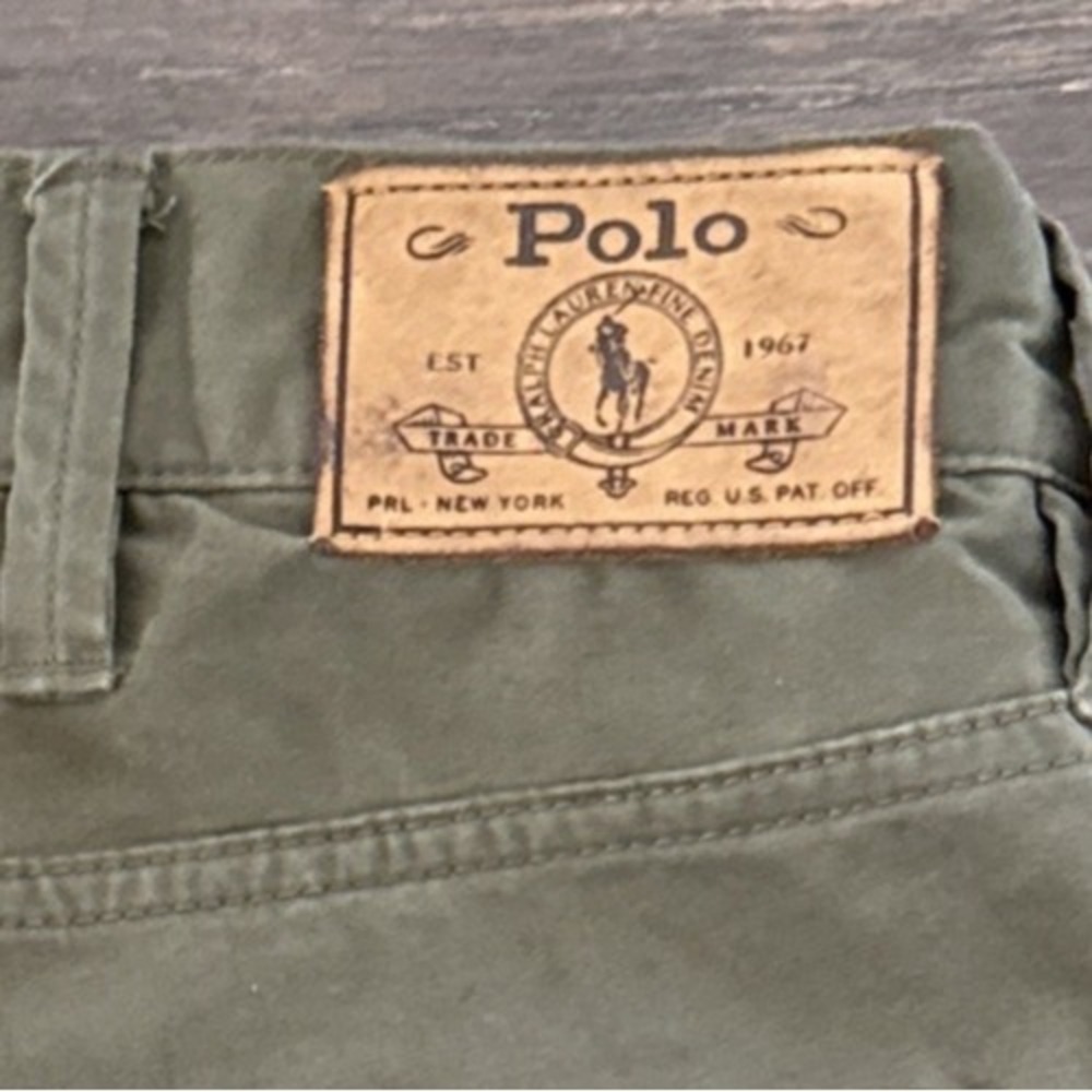 Polo Ralph Lauren Chino Pants Men 40T Tall 35 Inseam Classic Fit Olive Green - Picture 10 of 10